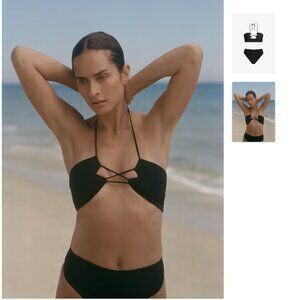 Sara Cristina_ Ola Bikini with High-Waisted Bottom in Black